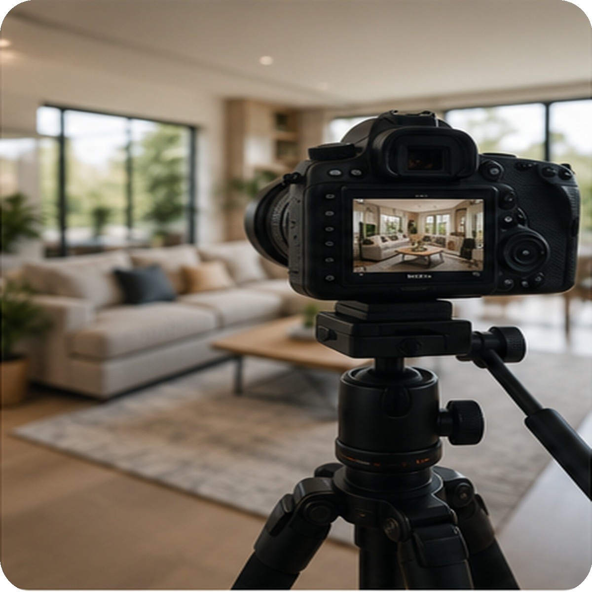 Professional property photography setup